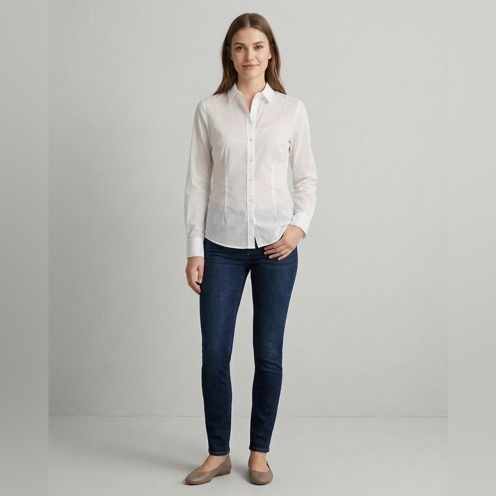 H&M Size  4 white dress shirt